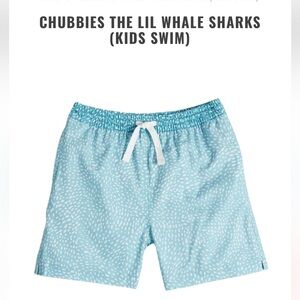 Chubbies The Lil Whale Sharks Swim Shorts 3t